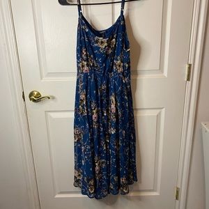 Blue floral dress